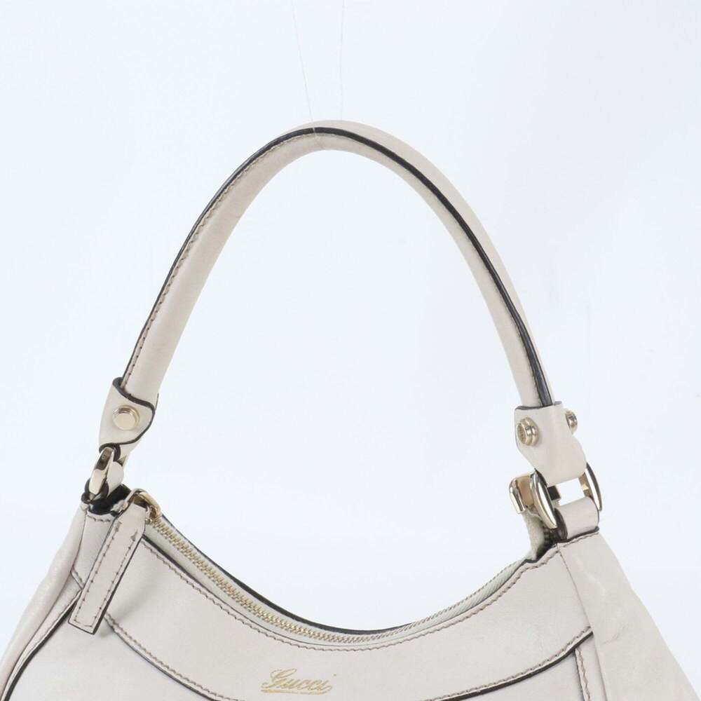 GUCCI White Leather Shoulder Bag - Picture 2 of 10